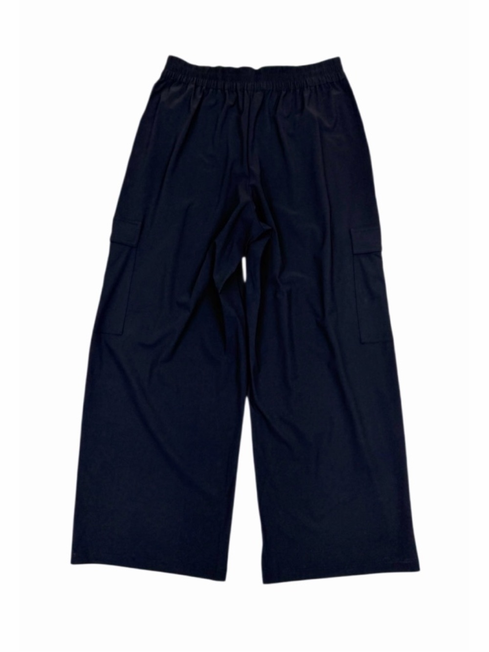 Athleta Pinnacle Cargo Trouser Pants Wide Leg High Rise Pockets Black Size 10 - Picture 9 of 12